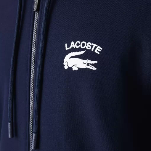 Lacoste Sweatshirts-Men'S Classic Fit Hooded Zippered Sweatshirt