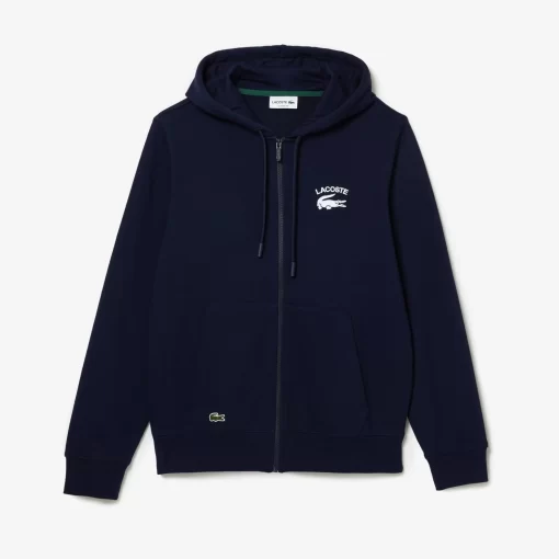 Lacoste Sweatshirts-Men'S Classic Fit Hooded Zippered Sweatshirt