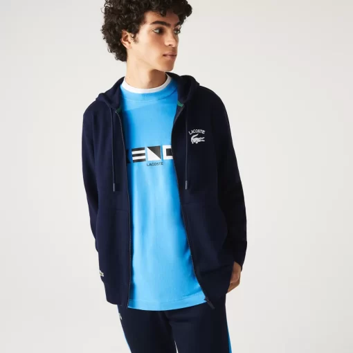 Lacoste Sweatshirts-Men'S Classic Fit Hooded Zippered Sweatshirt