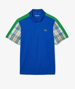 Lacoste Tennis-Men'S Colourblock Checked Polo Shirt