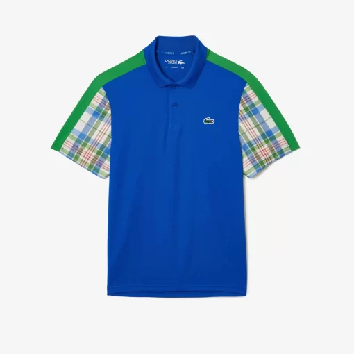 Lacoste Tennis-Men'S Colourblock Checked Polo Shirt