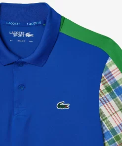 Lacoste Tennis-Men'S Colourblock Checked Polo Shirt