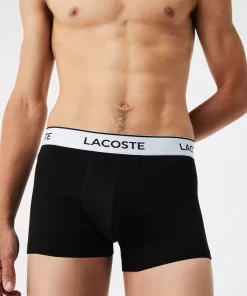 Lacoste Underwear & Lounge Wear-Men'S Contrast Waistband Trunk Three-Pack