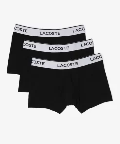 Lacoste Underwear & Lounge Wear-Men'S Contrast Waistband Trunk Three-Pack