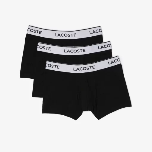 Lacoste Underwear & Lounge Wear-Men'S Contrast Waistband Trunk Three-Pack