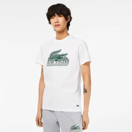 Lacoste T-Shirts-Men'S Cotton Jersey Print T-Shirt