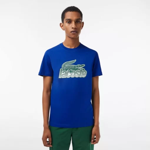 Lacoste T-Shirts-Men'S Cotton Jersey Print T-Shirt