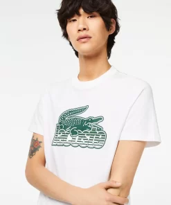 Lacoste T-Shirts-Men'S Cotton Jersey Print T-Shirt