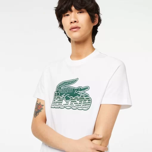 Lacoste T-Shirts-Men'S Cotton Jersey Print T-Shirt