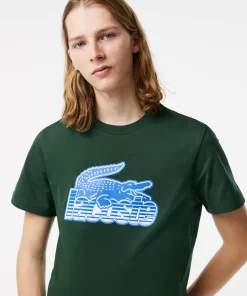 Lacoste T-Shirts-Men'S Cotton Jersey Print T-Shirt