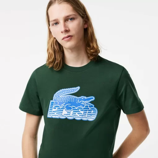 Lacoste T-Shirts-Men'S Cotton Jersey Print T-Shirt