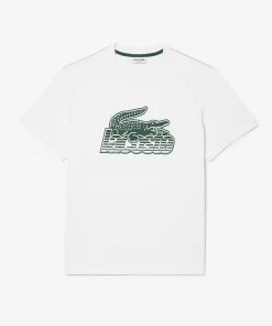 Lacoste T-Shirts-Men'S Cotton Jersey Print T-Shirt