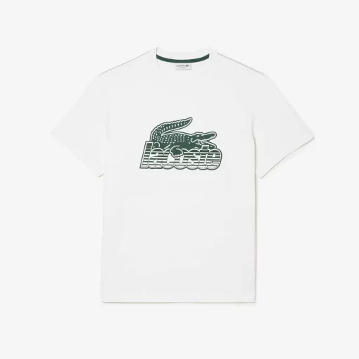 Lacoste T-Shirts-Men'S Cotton Jersey Print T-Shirt