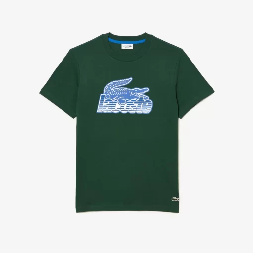 Lacoste T-Shirts-Men'S Cotton Jersey Print T-Shirt