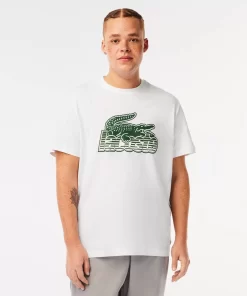 Lacoste T-Shirts-Men'S Cotton Jersey Print T-Shirt