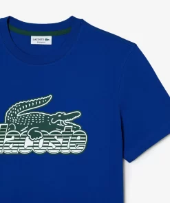 Lacoste T-Shirts-Men'S Cotton Jersey Print T-Shirt