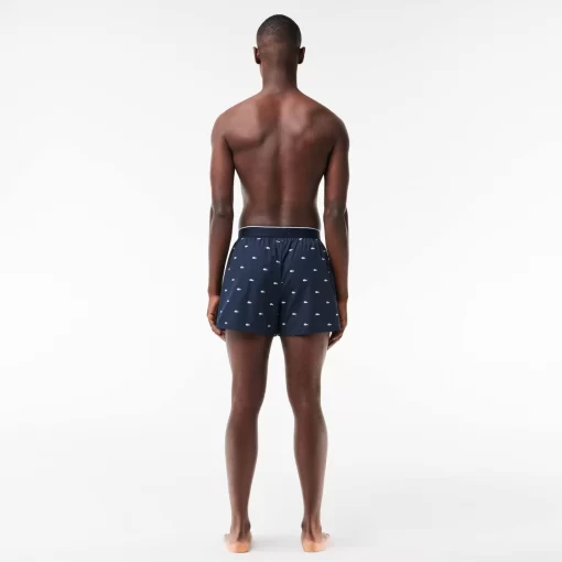 Lacoste Underwear & Lounge Wear-Men'S Cotton Poplin Boxer Three-Pack