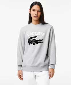 Lacoste Sweatshirts-Men'S Crocodile Print Crew Neck Sweatshirt