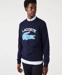 Lacoste Sweatshirts-Men'S Crocodile Print Crew Neck Sweatshirt