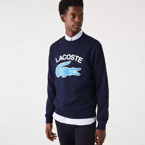 Lacoste Sweatshirts-Men'S Crocodile Print Crew Neck Sweatshirt