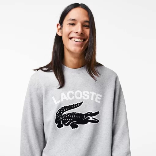 Lacoste Sweatshirts-Men'S Crocodile Print Crew Neck Sweatshirt