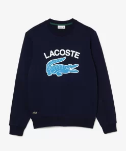 Lacoste Sweatshirts-Men'S Crocodile Print Crew Neck Sweatshirt