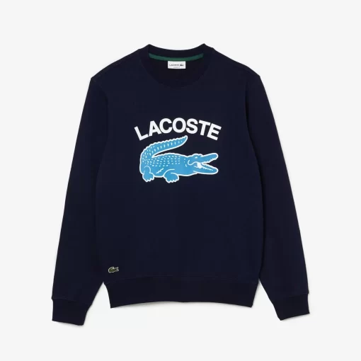 Lacoste Sweatshirts-Men'S Crocodile Print Crew Neck Sweatshirt