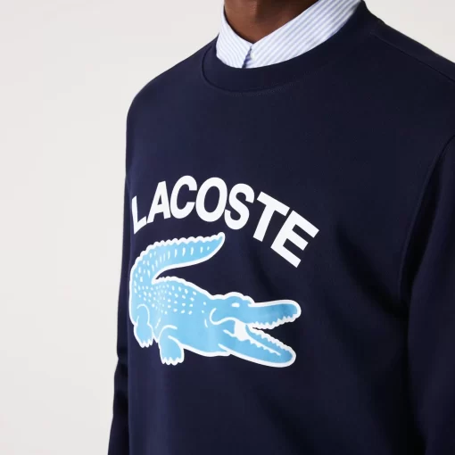 Lacoste Sweatshirts-Men'S Crocodile Print Crew Neck Sweatshirt