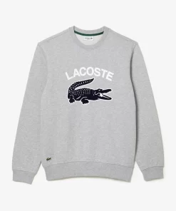 Lacoste Sweatshirts-Men'S Crocodile Print Crew Neck Sweatshirt