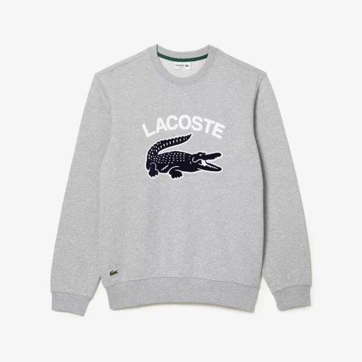 Lacoste Sweatshirts-Men'S Crocodile Print Crew Neck Sweatshirt