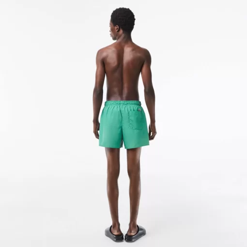 Lacoste Swimwear-Men'S Crocodile Print Swim Trunks