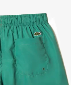 Lacoste Swimwear-Men'S Crocodile Print Swim Trunks