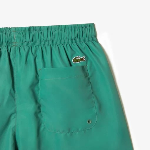 Lacoste Swimwear-Men'S Crocodile Print Swim Trunks