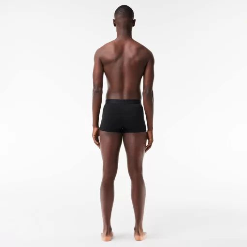 Lacoste Underwear & Lounge Wear-Men'S Crocodile Print Trunk Three-Pack