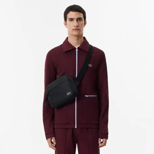 Lacoste Vertical Bags-Men'S Exterior Pocket Reporter Bag