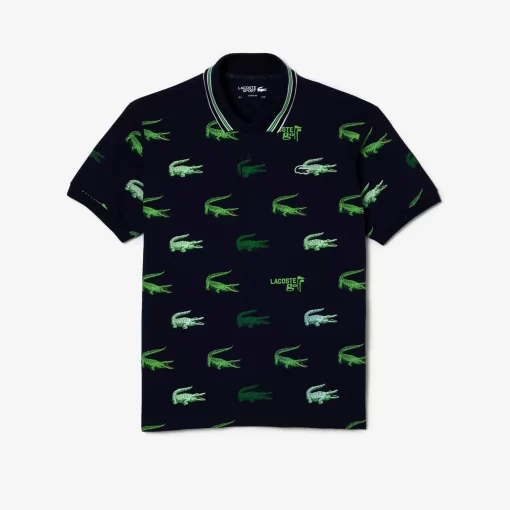 Lacoste Golf-Men'S Golf Crocodile Print Polo Shirt