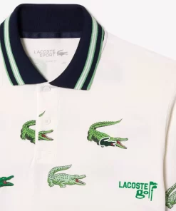 Lacoste Golf-Men'S Golf Crocodile Print Polo Shirt