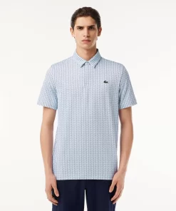 Lacoste Golf-Men'S Golf Printed Recycled Polyester Polo Shirt