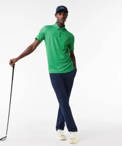 Lacoste Golf-Men'S Golf Printed Recycled Polyester Polo Shirt