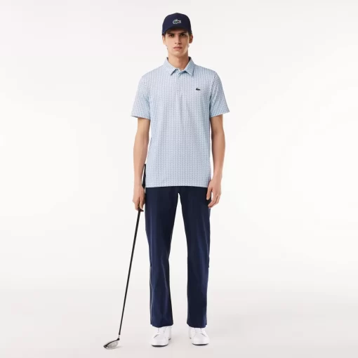 Lacoste Golf-Men'S Golf Printed Recycled Polyester Polo Shirt