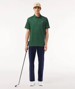 Lacoste Golf-Men'S Golf Printed Recycled Polyester Polo Shirt