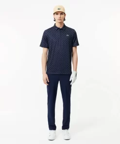 Lacoste Golf-Men'S Golf Printed Recycled Polyester Polo Shirt