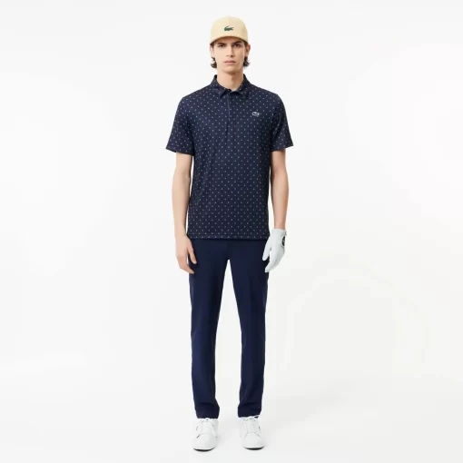 Lacoste Golf-Men'S Golf Printed Recycled Polyester Polo Shirt