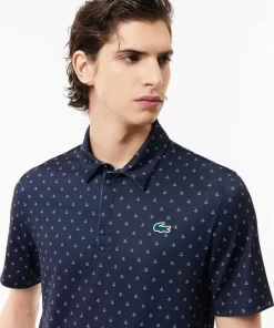 Lacoste Golf-Men'S Golf Printed Recycled Polyester Polo Shirt