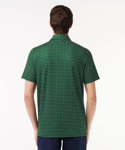 Lacoste Golf-Men'S Golf Printed Recycled Polyester Polo Shirt