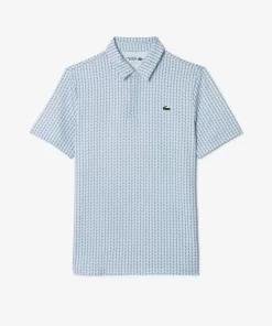 Lacoste Golf-Men'S Golf Printed Recycled Polyester Polo Shirt