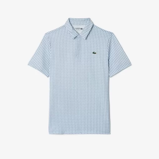 Lacoste Golf-Men'S Golf Printed Recycled Polyester Polo Shirt