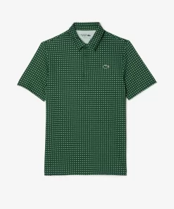 Lacoste Golf-Men'S Golf Printed Recycled Polyester Polo Shirt