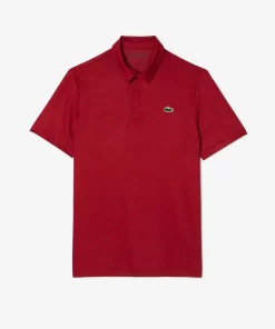 Lacoste Golf-Men'S Golf Printed Recycled Polyester Polo Shirt