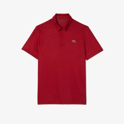 Lacoste Golf-Men'S Golf Printed Recycled Polyester Polo Shirt